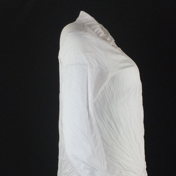 Babette SF long sleeves crinkle pleats shirt - Picture 4 of 8